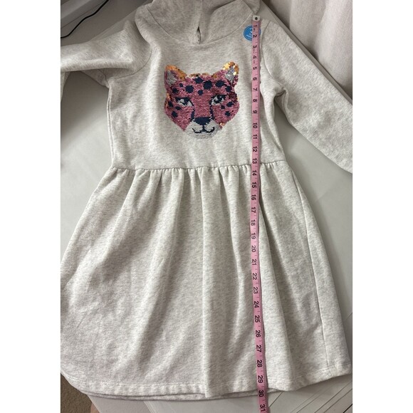 Carter’s Kids Fleece Dress Hoodie Sequin Fox? Cat? Girls Size 12 NWT - Picture 13 of 15